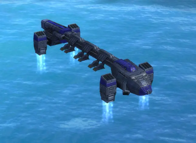 The C-6 Courier Light Air Transport, UEF Tech 1 air unit in Supreme Commander.