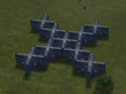 La Calcicrete Wall Section, edificio della difesa UEF Tech 1 in Supreme Commander.