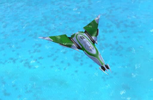 Corona Air Superiority Fighter, letecká jednotka Aeon Tech 3 ve vrchním veliteli.