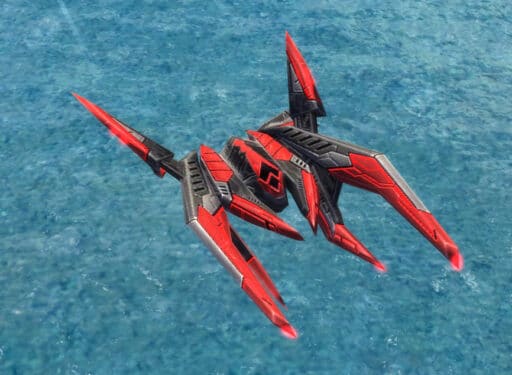 El bombardero Corsair, unidad aérea Cybran Tech 2 en Supreme Commander.