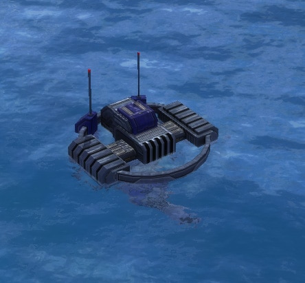 El Lanzador de Torpedos DN1, edificio de defensa UEF Tech 1 en Supreme Commander.