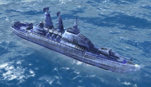 La Fragata Clase Thunderhead, unidad naval UEF Tech 1 en Supreme Commander.