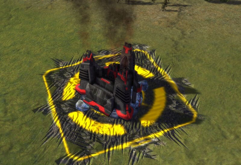 Das Kohlenwasserstoffkraftwerk HCPP-X1000, Wirtschaftsgebäude Cybran Tech 1 in Supreme Commander.