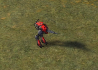 Der Hunter Light Assault Bot, Cybran Tech 1 Landeinheit im Oberbefehlshaber.
