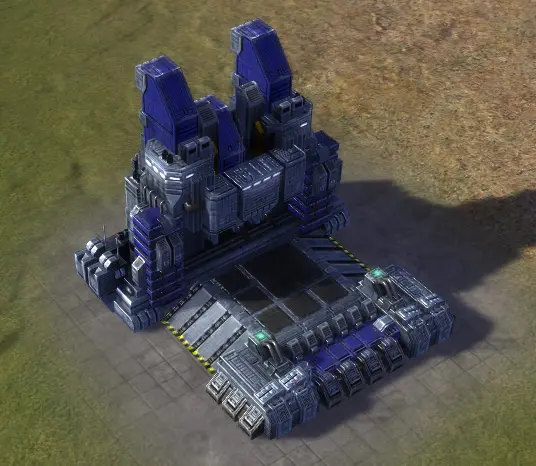 The T2 Land Factory, UEF Tech 2 economy building in Supreme Commander.
