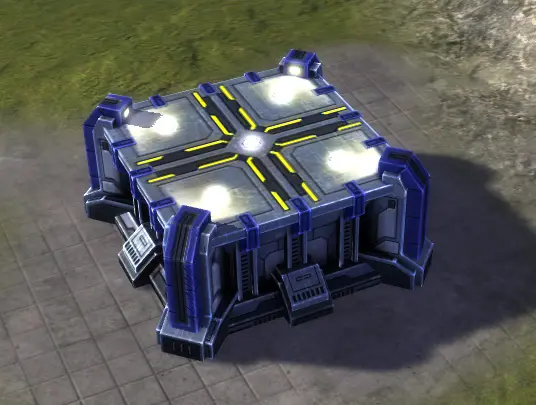 The Refuel & Repair Air Staging Facility, UEF Tech 2 defense building in Supreme Commander.