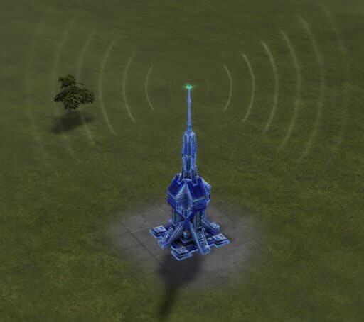 Das Radarsystem SA1-1000, Verteidigungsgebäude der UEF Tech 1 in Supreme Commander.