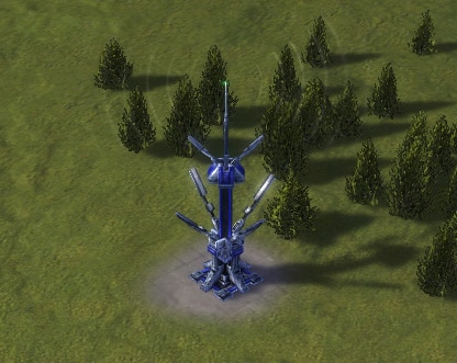 SA3-Omni Sensor Array, obranná budova UEF Tech 3 v Supreme Commander.