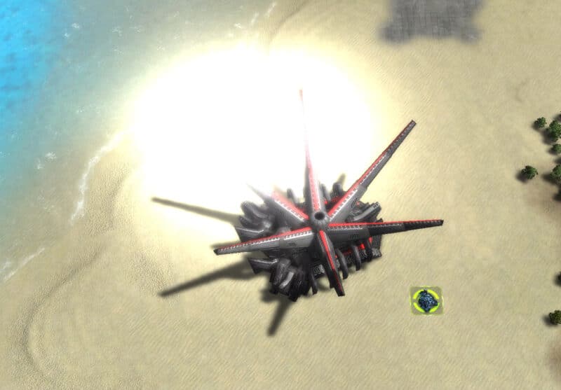 The Scathis Mobile Rapid Fire Artillery, Cybran Experimental Unit in Supreme Commander.