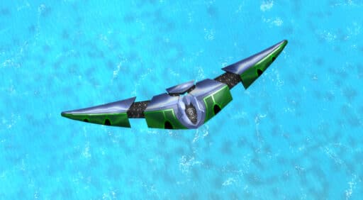 Shimmer Attack Bomber, letecká jednotka Aeon Tech 1 ve vrchním veliteli.
