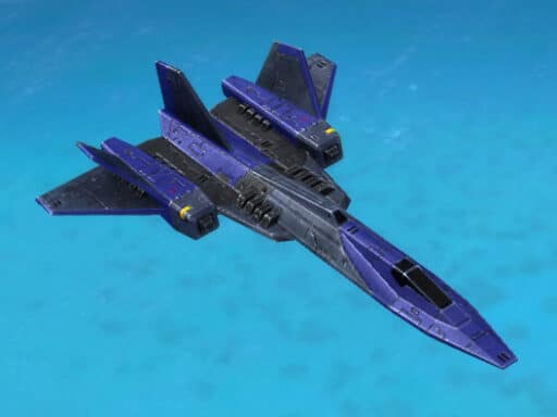 Le SR90 Blackbird Spy Plane, unité aérienne UEF Tech 3 dans Supreme Commander.