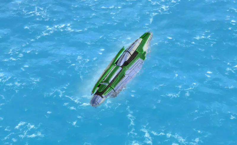 The Sylph Attack Submarine, Aeon Tech 1 Naval Unit in Supreme Commander.
