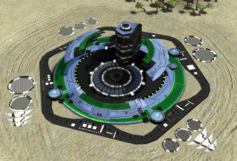 The T1 Land Factory, Aeon Tech 1 Economy Building in Supreme Commander.
