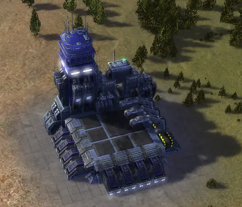 The T3 Air Factory, UEF Tech 3 economy building in Supreme Commander.