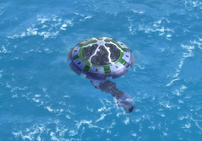 Tide Torpedo Launcher, obranná budova Aeon Tech 1 ve vrchním veliteli.
