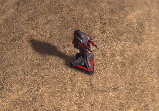 La torretta anti-aerea Tracer, edificio difensivo Cybran Tech 1 in Supreme Commander.