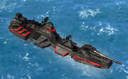 La Fragata Clase Tridente, Unidad Naval Cybran Tech 1 en Comandante Supremo.