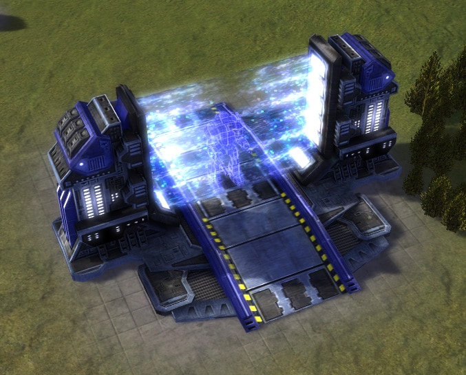 El Quantum Gateway, edificio económico UEF Tech 3 en Supreme Commander.